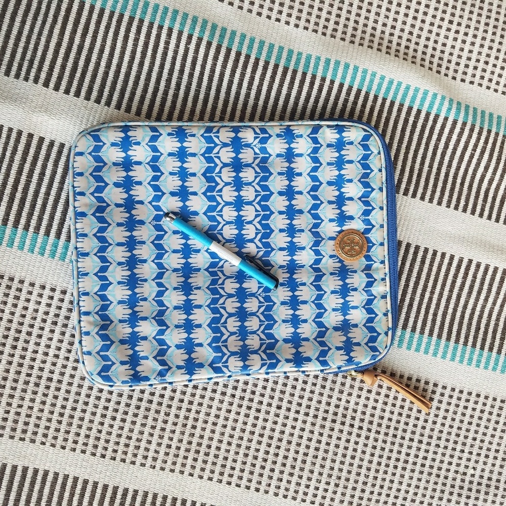 Tory Burch iPad/Tablet case with small stylus
